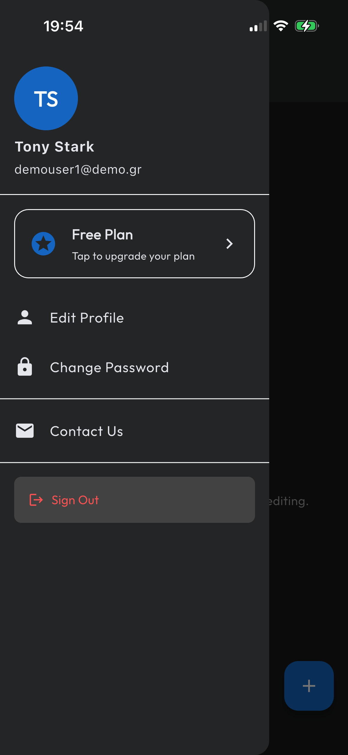 App Menu
