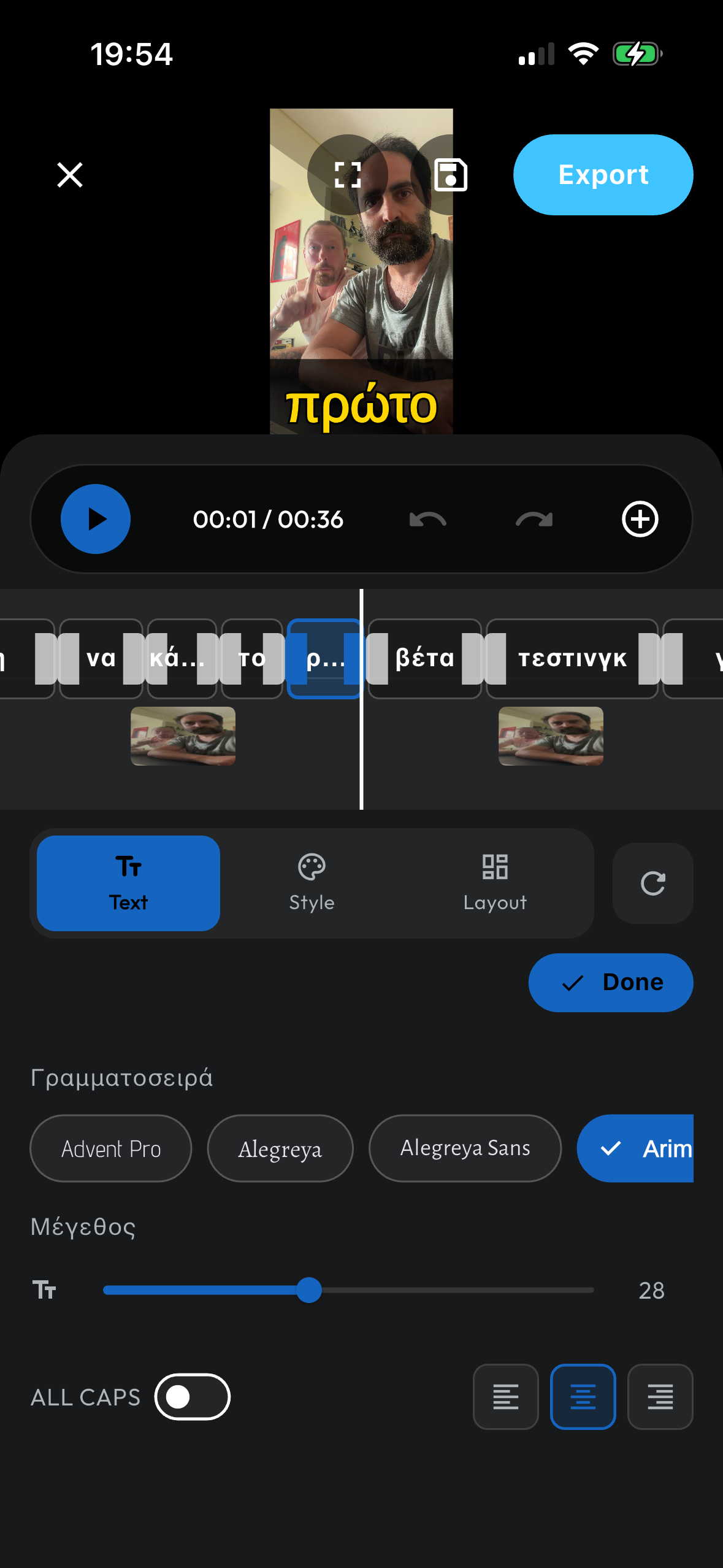 Editor Text Correction